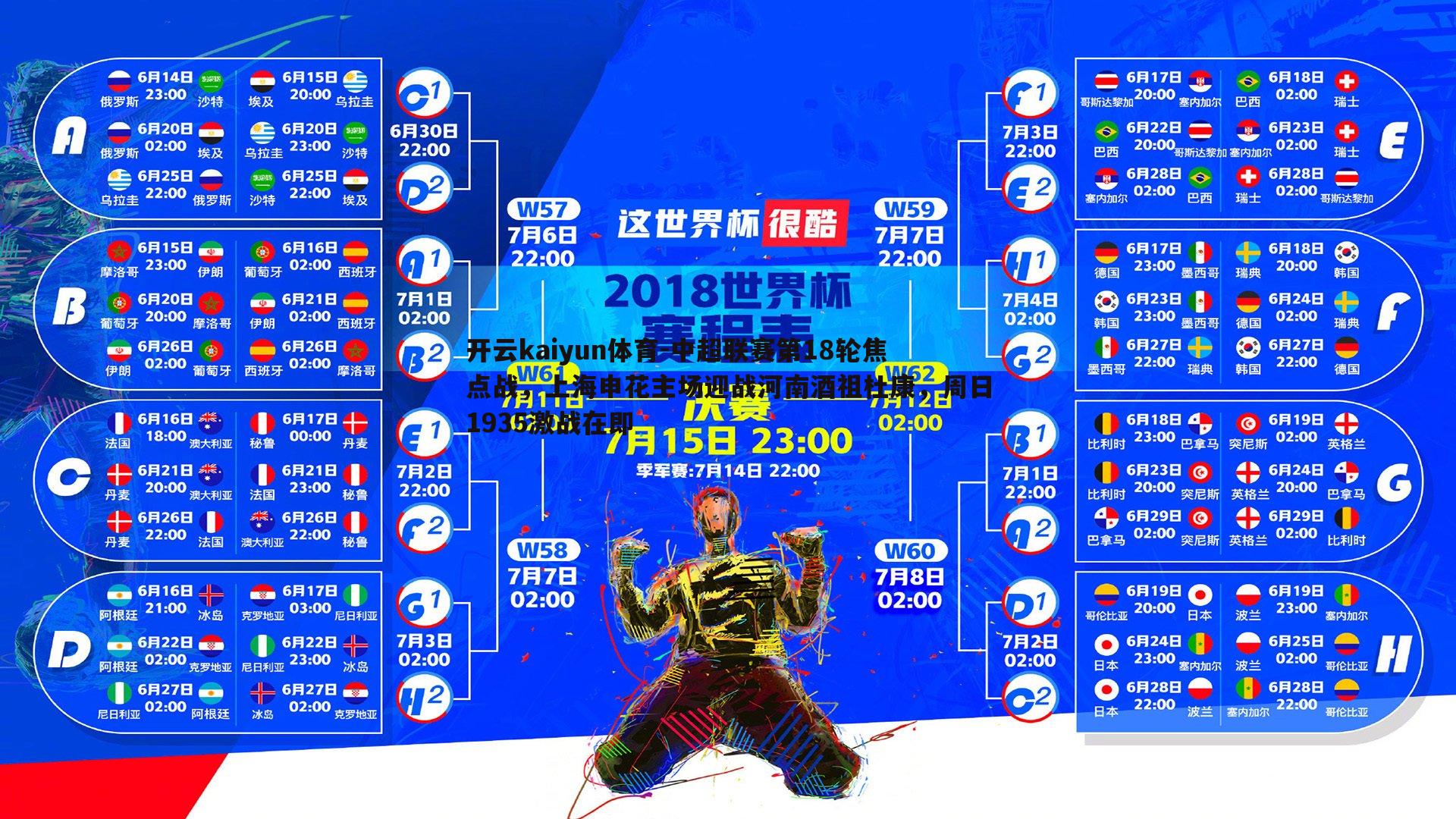 中超联赛第18轮焦点战，上海申花主场迎战河南酒祖杜康，周日1935激战在即